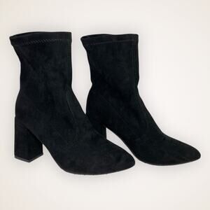 Women’s 36 Black Suede Ankle Booties
